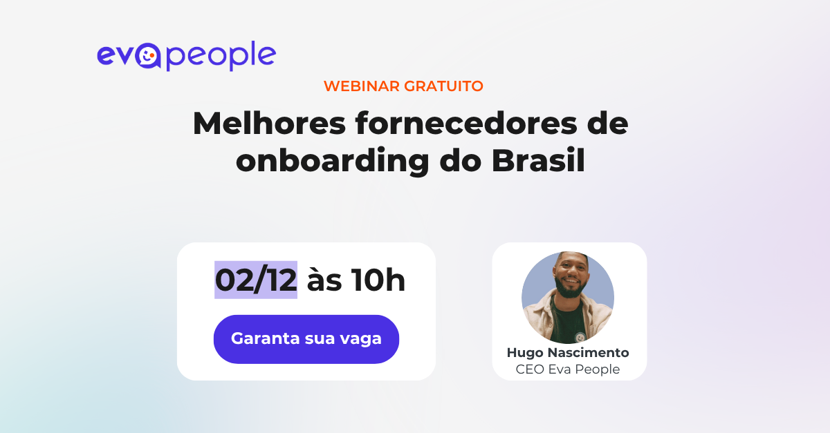 Webinar “Melhores fornecedores de onboarding do Brasil”